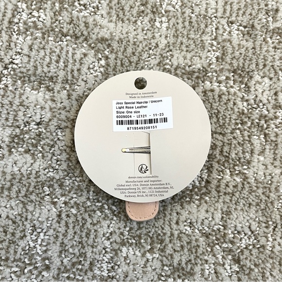 DONSJE Girls’ Unicorn Josy Special Hairclip—Light Rose Leather - Picture 7 of 9